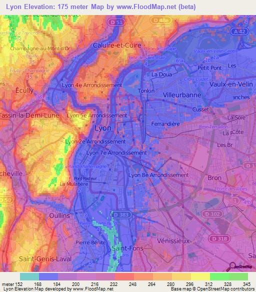نقشہ کے topographic لیون