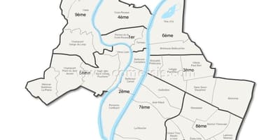 کا نقشہ لیون / arrondissement