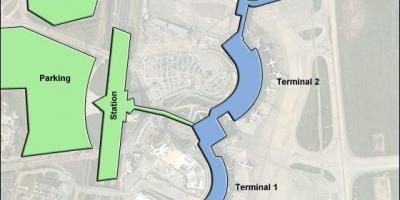 کا نقشہ لیون ہوائی اڈے کے ٹرمینل